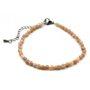 Браслет из беломорита круг гр.4мм, 17,5см