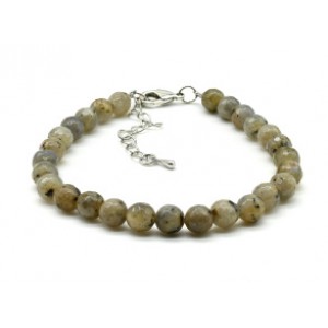 Браслет из лабрадорита шарик гр.6мм, 18см