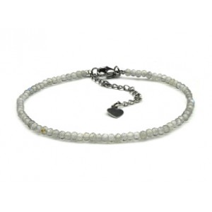 Браслет из лабрадорита рондель гр.3*2мм, 18см