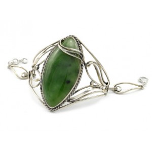 Браслет нефрит, 17,5см.