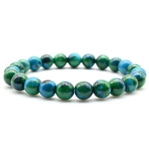 Браслет шарик 8мм из хризоколлы (иск.)