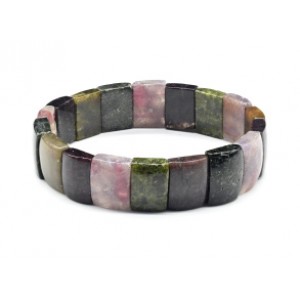 Браслет из Турмалина прямоугольник, 15*12мм, 34г