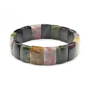 Браслет из Турмалина прямоугольник, 16*12мм, 43,2г