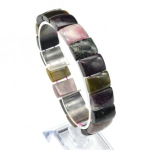 Браслет из Турмалина прямоугольник, 15*12мм, 37г