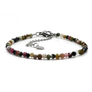 Браслет из турмалина шарик гр.3мм, 17см