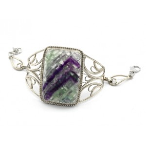 Браслет флюорит "Прямоугольник", 18,5см. Браслет флюорит "Прямоугольник", 18,5см.