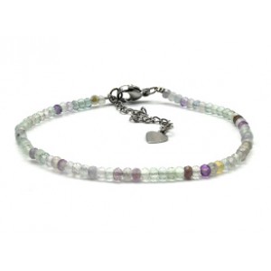 Браслет из флюорита рондель гр.3*2мм, 17см