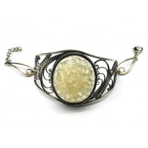 Браслет с флюоритом, 18см.