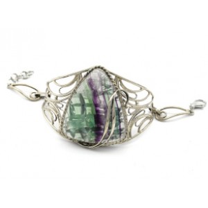 Браслет флюорит, 19,5см.