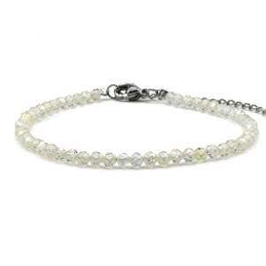 Браслет из фианитов шарик гр.3мм цвет желтый, 17см (иск.) Браслет из фианитов шарик гр.3мм цвет желтый, 17см (иск.)