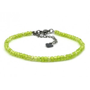 Браслет из фианитов рондель гр.3*2мм цвет салатовый, 17см (иск.) Браслет из фианитов рондель гр.3*2мм цвет салатовый, 17см (иск.)