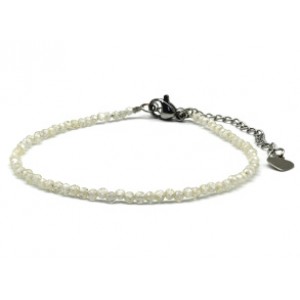 Браслет из фианитов шарик гр.2мм цвет шампань, 17см (иск.) Браслет из фианитов шарик гр.2мм цвет шампань, 17см (иск.)