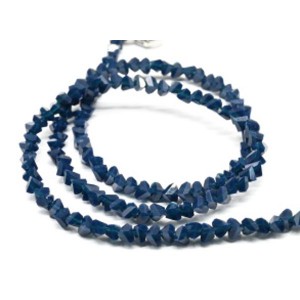 Чокер на шею женский из циркона огранка 4мм цвет синий, 41см (иск.)