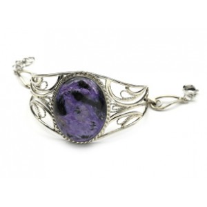 Браслет чароит, 19 см.