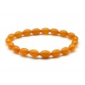 Браслет из янтаря рис 5*9мм карамельный (иск.) Браслет из янтаря рис 5*9мм карамельный (иск.)