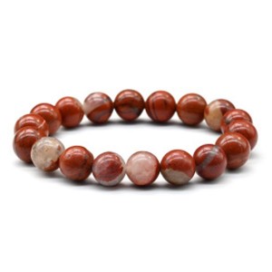 Браслет шарик 10мм из яшмы красной Браслет шарик 10мм из яшмы красной