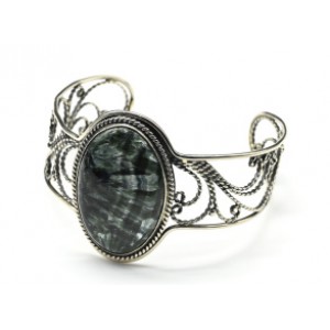 Браслет серафинит овал, 19,5 см