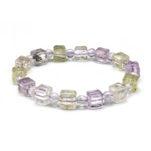 Браслет из Кунцита кубик 7мм, 18,9г Браслет из Кунцита кубик 7мм, 18,9г