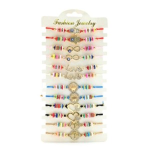 Набор браслетов 12 шт (иск.)