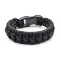 Мужской браслет из паракорда 18-19см, цвет черный (иск.)