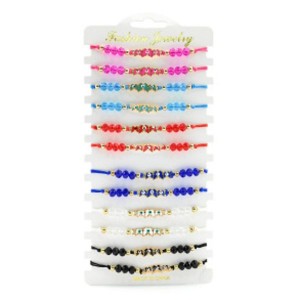 Набор браслетов Бабочки 12 шт (иск.)