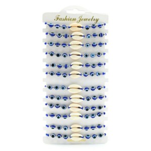 Набор браслетов От сглаза с ракушкой 12 шт (иск.) Набор браслетов От сглаза с ракушкой 12 шт (иск.)