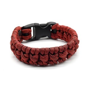 Паракорд браслет 18-19см, цвет красный (иск.) Паракорд браслет 18-19см, цвет красный (иск.)