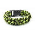 Мужской браслет из паракорда 18-19см, цвет зеленый (иск.) Мужской браслет из паракорда 18-19см, цвет зеленый (иск.)
