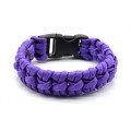 Женский браслет из паракорда 18-19см, цвет сиреневый (иск.) Женский браслет из паракорда 18-19см, цвет сиреневый (иск.)