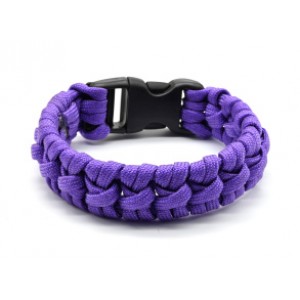 Женский браслет из паракорда 18-19см, цвет сиреневый (иск.) Женский браслет из паракорда 18-19см, цвет сиреневый (иск.)