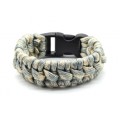 Паракорд браслет 18-19см, цвет серебристый (иск.)