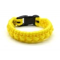 Браслет из паракорда 18-19см, цвет желтый (иск.)