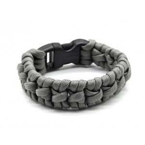 Паракорд браслет 18-19см, цвет серый (иск.)