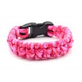 Паракорд браслет 18-19см, цвет розовый (иск.)