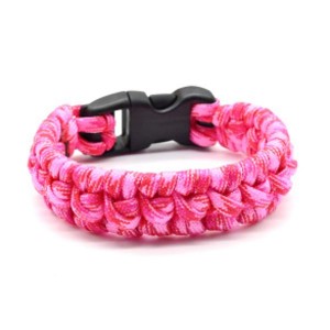 Паракорд браслет 18-19см, цвет розовый (иск.)