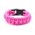 Паракорд браслет 18-19см, цвет розовый яркий (иск.)
