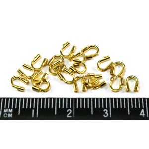 Пластинки  для защиты тросика, цвет золото 4,57 мм 8 пар/упак