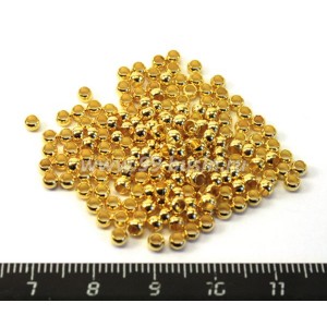 Кримпы 3 мм цвет "золото" около 200 штук в упаковке