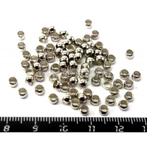 Кримпы 4 мм цвет никель около 120 шт/упак