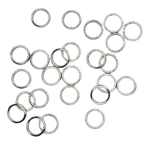 Колечки металлические двойная крутка 5*05 мм нержавеющая сталь 50 штук/упаковка