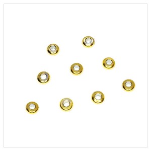 Разделитель Бусина 4*2 мм нержавеющая сталь, внутреннее отверстие 2 мм, золото 20 штук/упаковка Разделитель Бусина 4*2 мм нержавеющая сталь, внутреннее отверстие 2 мм, золото 20 штук/упаковка