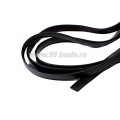 Шнур латексный ПЛОСКИЙ 6*2 мм, цвет черный, 1 метр/упаковка