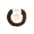 Шнур синтетический нейлоновый 0,6 мм  цвет шоколад 10 метров/уп