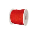 Шнур синтетический нейлоновый 0,8 мм цвет красный около 100 метров/катушка