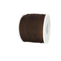 Шнур синтетический нейлоновый 0,8 мм цвет горький шоколад около 100 метров/катушка
