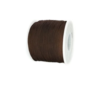 Шнур синтетический нейлоновый 0,8 мм цвет горький шоколад около 100 метров/катушка