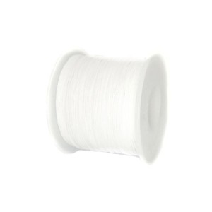 Шнур синтетический нейлоновый 0,8 мм цвет белый около 100 метров/катушка