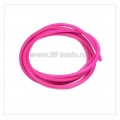Шнур латексный (трубка) полый 3 мм цвет фуксия 1 метр/упаковка