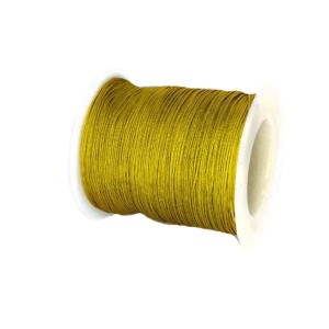 Шнур синтетический нейлоновый 0,6 мм цвет горчичный Более 100 метров/катушка