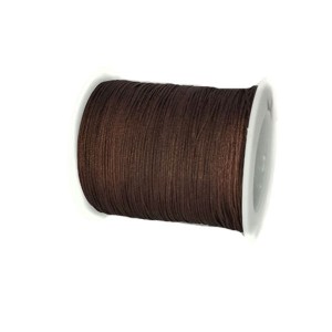 Шнур синтетический нейлоновый 0,6 мм  цвет шоколад Более 100 метров/катушка